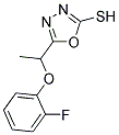 5-[1-(2-FLUOROPHENOXY)ETHYL]-1,3,4-OXADIAZOLE-2-THIOL Struktur