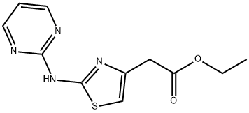 ETHYL [2-(PYRIMIDIN-2-YLAMINO)-THIAZOL-4-YL]-ACETATE Struktur