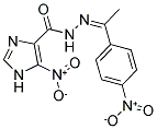 5-NITRO-N'-[(1Z)-1-(4-NITROPHENYL)ETHYLIDENE]-1H-IMIDAZOLE-4-CARBOHYDRAZIDE Struktur