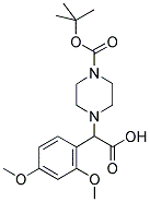 2-(4-BOC-PIPERAZINYL)-2-(2,4-DIMETHOXYLPHENYL)ACETIC ACID Struktur