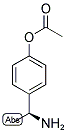 (S)-4-(1-AMINOETHYL)PHENYL ACETATE Struktur