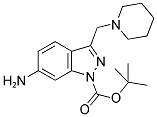 6-AMINO-3-PIPERIDIN-1-YLMETHYL-INDAZOLE-1-CARBOXYLIC ACID TERT-BUTYL ESTER Struktur