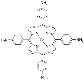 5,10,15,20-TETRAKIS-(4-AMINOPHENYL)-PORPHYRIN-PD(II) Struktur