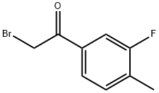 3-フルオロ-4-メチルフェナシルブロミド 化學(xué)構(gòu)造式