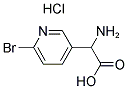 2-AMINO-2-(6-BROMOPYRIDIN-3-YL)ACETIC ACID HYDROCHLORIDE Struktur