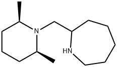 2-([(2R,6S)-2,6-DIMETHYLPIPERIDIN-1-YL]METHYL)AZEPANE Struktur