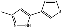 5-METHYL-3-(3-THIENYL)-1H-PYRAZOLE Struktur