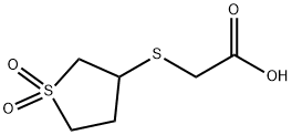 [(1,1-DIOXIDOTETRAHYDROTHIEN-3-YL)THIO]ACETIC ACID Struktur