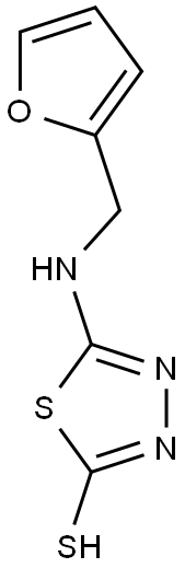 5-[(2-FURYLMETHYL)AMINO]-1,3,4-THIADIAZOLE-2-THIOL Struktur