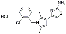 4-[1-(2-CHLOROBENZYL)-2,5-DIMETHYL-1H-PYRROL-3-YL]-1,3-THIAZOL-2-AMINE HYDROCHLORIDE Struktur