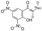 15N2, D2 2-HYDROXY-3,5-DINITRO-BENZOIC ACID HYDRAZIDE Struktur