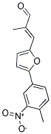 (2E)-2-METHYL-3-[5-(4-METHYL-3-NITROPHENYL)-2-FURYL]ACRYLALDEHYDE Struktur