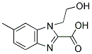 1-(2-HYDROXY-ETHYL)-6-METHYL-1H-BENZOIMIDAZOLE-2-CARBOXYLIC ACID Struktur