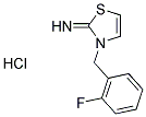 3-(2-FLUOROBENZYL)-1,3-THIAZOL-2(3H)-IMINE HYDROCHLORIDE Struktur