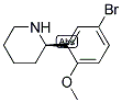 (R)-2-(5-BROMO-2-METHOXYPHENYL)PIPERIDINE Struktur