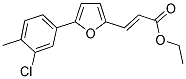 3-[5-(3-CHLORO-4-METHYL-PHENYL)-FURAN-2-YL]-ACRYLIC ACID ETHYL ESTER Struktur