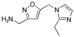 (5-[(2-ETHYL-1H-IMIDAZOL-1-YL)METHYL]-3-ISOXAZOLYL)METHANAMINE Struktur