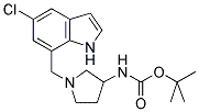 1-(5-CHLORO-1H-INDOL-7-YLMETHYL)-PYRROLIDIN-3-CARBAMIC ACID TERT-BUTYL ESTER Struktur