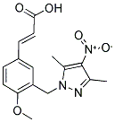 (2E)-3-(3-[(3,5-DIMETHYL-4-NITRO-1H-PYRAZOL-1-YL)METHYL]-4-METHOXYPHENYL)-2-PROPENOIC ACID Struktur