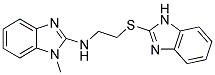 [2-(1H-BENZOIMIDAZOL-2-YLSULFANYL)-ETHYL]-(1-METHYL-1H-BENZOIMIDAZOL-2-YL)-AMINE Struktur