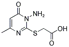 [(1-AMINO-4-METHYL-6-OXO-1,6-DIHYDROPYRIMIDIN-2-YL)THIO]ACETIC ACID Struktur