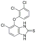 5-CHLORO-4-(2,3-DICHLOROPHENOXY)-1,3-DIHYDROBENZIMIDAZOLE-2-THIONE Struktur