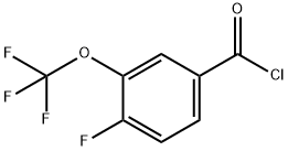 4-FLUORO-3-(TRIFLUOROMETHOXY)BENZOYL CHLORIDE Struktur