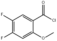 4,5-DIFLUORO-2-METHOXYBENZOYL CHLORIDE Struktur