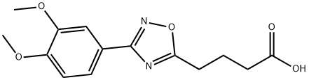 4-[3-(3,4-DIMETHOXYPHENYL)-1,2,4-OXADIAZOL-5-YL]BUTANOIC ACID Struktur