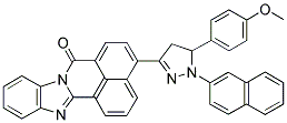 4-[5-(4-METHOXYPHENYL)-1-(2-NAPHTHYL)-4,5-DIHYDRO-1H-PYRAZOLE-3-YL]-7H-BENZIMIDAZO[2,1-A]BENZO[DE]ISOQUINOLIN-7-ONE Struktur