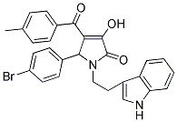 1-(2-(1H-INDOL-3-YL)ETHYL)-5-(4-BROMOPHENYL)-3-HYDROXY-4-(4-METHYLBENZOYL)-1H-PYRROL-2(5H)-ONE Struktur