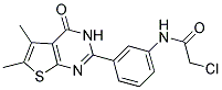 2-CHLORO-N-[3-(5,6-DIMETHYL-4-OXO-3,4-DIHYDROTHIENO[2,3-D]PYRIMIDIN-2-YL)PHENYL]ACETAMIDE Struktur