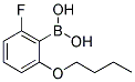 2-BUTOXY-6-FLUOROPHENYLBORONIC ACID Struktur