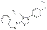 BENZALDEHYDE [(2Z)-3-ALLYL-4-(4-ETHOXYPHENYL)-1,3-THIAZOL-2(3H)-YLIDENE]HYDRAZONE Struktur