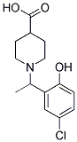 1-[1-(5-CHLORO-2-HYDROXY-PHENYL)-ETHYL]-PIPERIDINE-4-CARBOXYLIC ACID Struktur