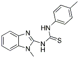 1-(1-METHYL-1H-BENZOIMIDAZOL-2-YL)-3-P-TOLYL-THIOUREA Struktur