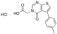 [5-(4-METHYLPHENYL)-4-OXOTHIENO[2,3-D]PYRIMIDIN-3(4H)-YL]ACETIC ACID HYDROCHLORIDE Struktur