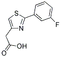 [2-(3-FLUOROPHENYL)-1,3-THIAZOL-4-YL]ACETIC ACID Struktur