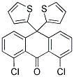 1,8-DICHLORO-10,10-DITHIEN-2-YLANTHRACEN-9(10H)-ONE Struktur