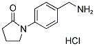 1-(4-AMINOMETHYL-PHENYL)-PYRROLIDIN-2-ONEHYDROCHLORIDE Struktur