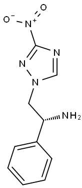 (R)-2-(3-NITRO-1H-1,2,4-TRIAZOL-1-YL)-1-PHENYLETHANAMINE Struktur