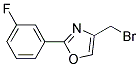 4-BROMOMETHYL-2-(3-FLUORO-PHENYL)-OXAZOLE Struktur