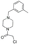 1-(CHLOROACETYL)-4-(3-METHYLBENZYL)PIPERAZINE Struktur