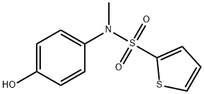 N-(4-HYDROXYPHENYL)-N-METHYLTHIOPHENE-2-SULFONAMIDE Struktur