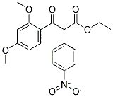 3-(2,4-DIMETHOXY-PHENYL)-2-(4-NITRO-PHENYL)-3-OXO-PROPIONIC ACID ETHYL ESTER Struktur