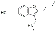 N-[(2-BUTYL-1-BENZOFURAN-3-YL)METHYL]-N-METHYLAMINE HYDROCHLORIDE Struktur