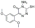 4-AMINO-6-(2,5-DIMETHOXY-PHENYL)-3-MERCAPTO-4H-[1,2,4]TRIAZIN-5-ONE Struktur