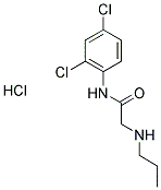 N-(2,4-DICHLOROPHENYL)-2-(PROPYLAMINO)ACETAMIDE HYDROCHLORIDE Struktur