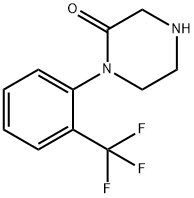 1-(2-TRIFLUOROMETHYL-PHENYL)-PIPERAZIN-2-ONE Struktur