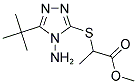 METHYL 2-[(4-AMINO-5-TERT-BUTYL-4H-1,2,4-TRIAZOL-3-YL)SULFANYL]PROPANOATE Struktur